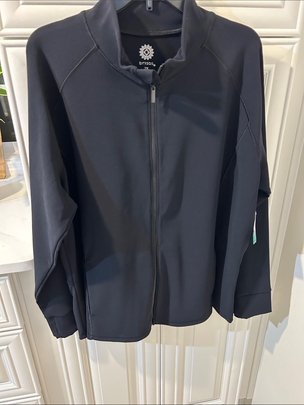 Brisas Women's Black Full-Zip Bomber Jacket